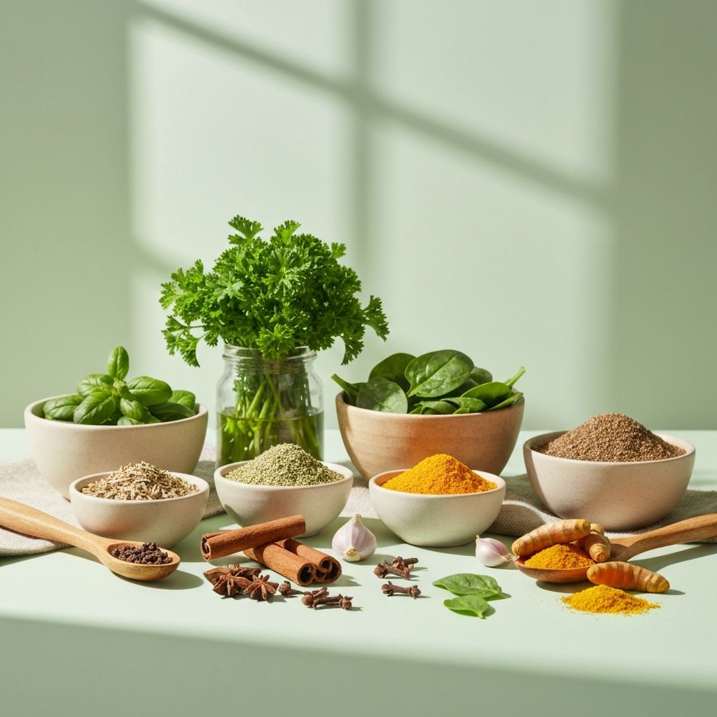 Ingrédients naturels pour la santé